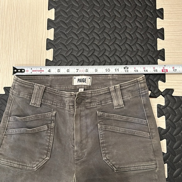 Paige High Rise Hoxton Ankle Skinny Denim in vintage forest night Green woman 27 - Picture 4 of 13